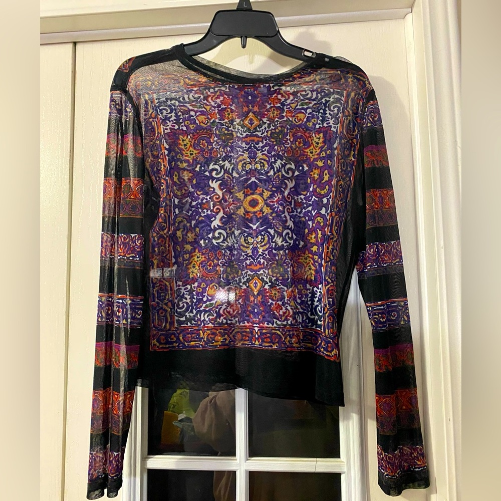 Ladies Sheer long sleeve